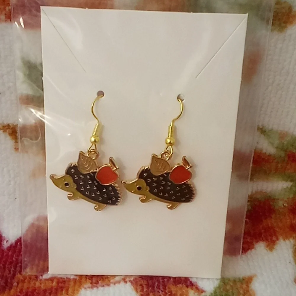 Hedgehog Earrings